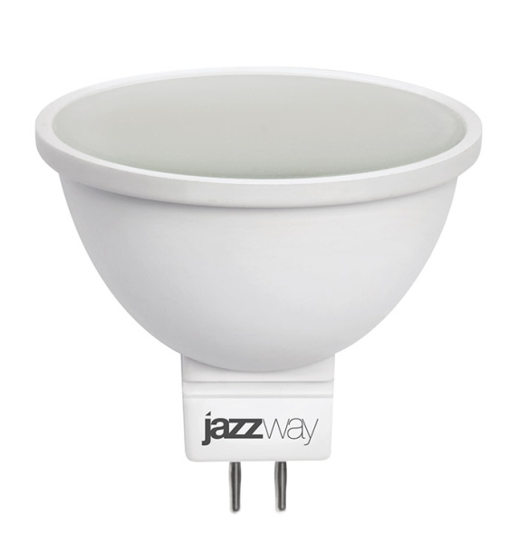 Jazzway Лампа светодиодная (LED) с отражателем d50мм GU5.3 120° 7Вт 220-240В матовая нейтральная холодно-белая 4000К .1033512