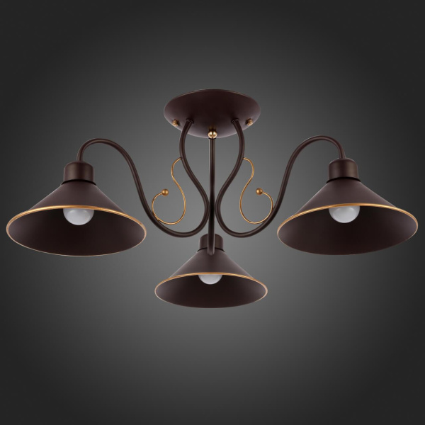 Купить Evoluce SLE120402-03 Светильник потолочный Черный/Черный E27 3*40W