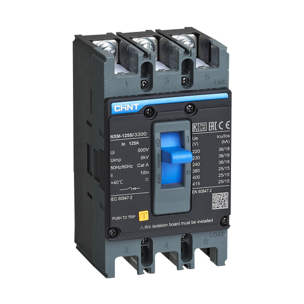 CHINT Авт. выкл. NXM-125S/3Р 100A 25кА