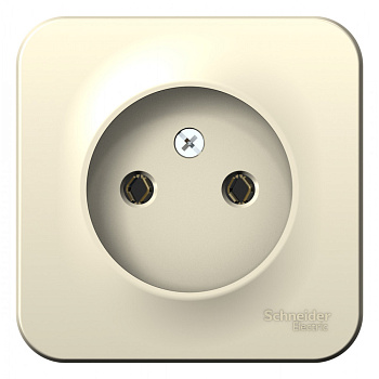 Systeme Electric Blanca наруж Молочная Розетка б/з без шторок 16А, 250В, изолир. пластина