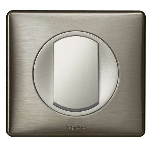 Купить Legrand Celiane2 Титан Клавиша 1-ая для бесшумного выключателя с подсветкой (мех-м 67031) 065104