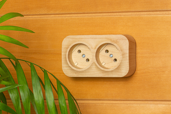 Купить Legrand Quteo IP 20 Дерево Розеточный блок с предварительным подключением 2 x 2К без шторок - 16 A - 250 В~ 782281