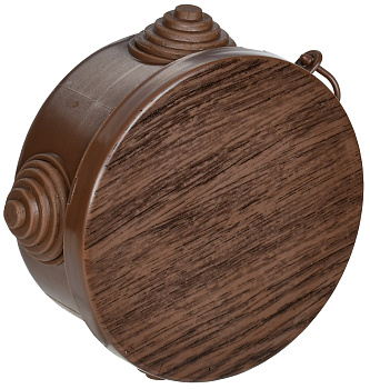 IEK Коробка расп. КМ для о/п D=65х40мм IP54 4 вв. дуб