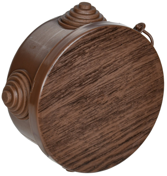 IEK Коробка расп. КМ для о/п D=65х40мм IP54 4 вв. дуб