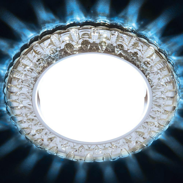 Купить Ambrella Встраиваемый точечный светильник со светодиодной лентой G315 CL/CLD хром/прозрачный GX53+3W(LED COLD)