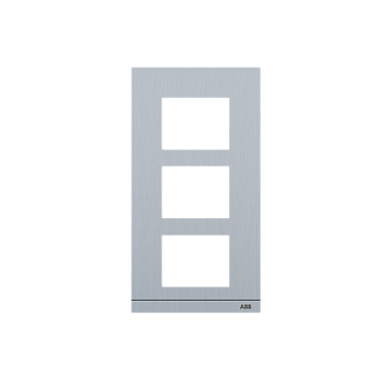 ABB Рамка станции вызова, размер 1/3, серебристый 2TMA200160A0013