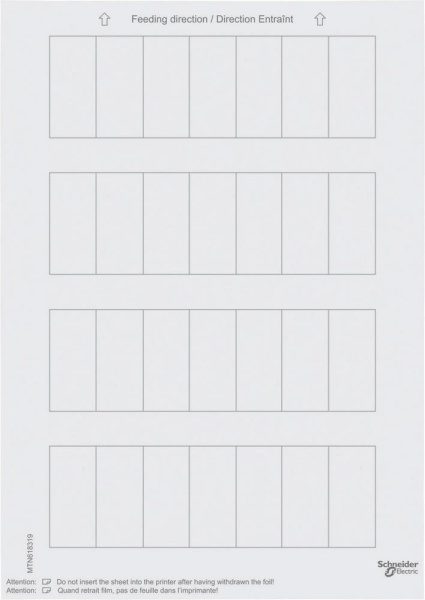 Купить SE Merten KNX\EIB SM Полярно-бел Этикетки для 1-, 2- или 4-кнопочного выключателя MTN618319