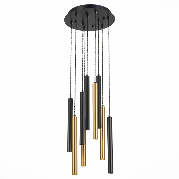 ST Luce ST153.443.27 Люстра подвесная Черный LED 1*27W 4000K 2 295Lm Ra IP20 D350xH1 500 180-240V