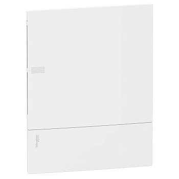 SE RESI9 MP (Mini Pragma) Бокс встраеваемый с белой дверью 2 ряда/24 модулей, IP40, IK07, 63А, 2 клеммы, Италия MIP22212