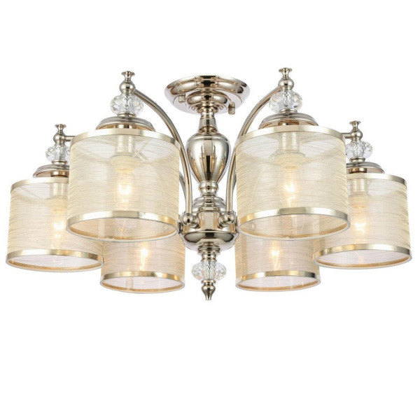 Купить ST Luce SL1750.102.06 Люстра потолочная Никель/Золото E14 6*40W