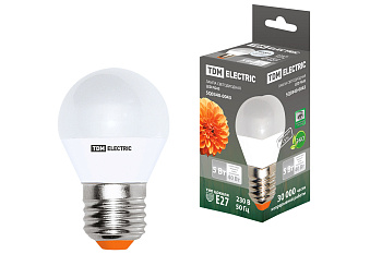 TDM Лампа светодиодная FG45-5 Вт-220 В-4000 К–E27 SQ0340-0043