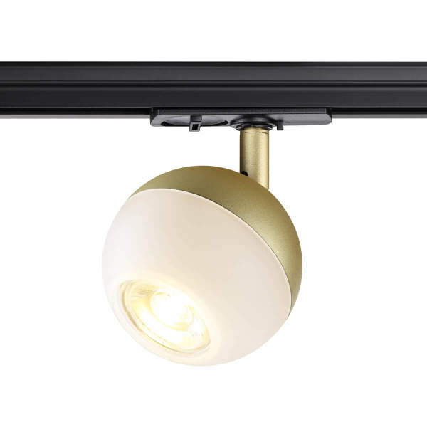 Novotech 370825 PORT NT22 матовое золото Светильник трековый однофазный трехжильный IP20 GU10 9W 220V GARN