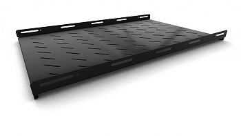 Hyperline TSH3L-850-RAL9004 Полка стационарная, глубина 850 мм, с боковым креплением, нагрузка до 20 кг, для шкафов серии TTB, TTBR, TTC2, 485х850мм ( 397123