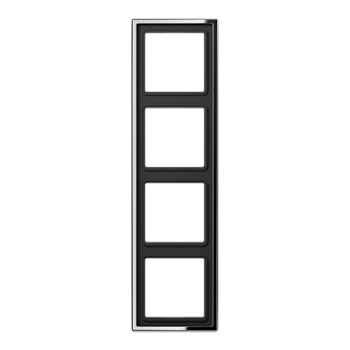 JUNG LS 990 Блестящий Хром Рамка 4-ая GCR2984