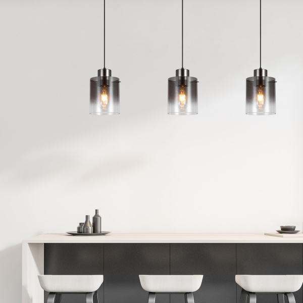 Купить Eurosvet Подвесной светильник со стеклянными плафонами 50227/3 дымчатый a057459