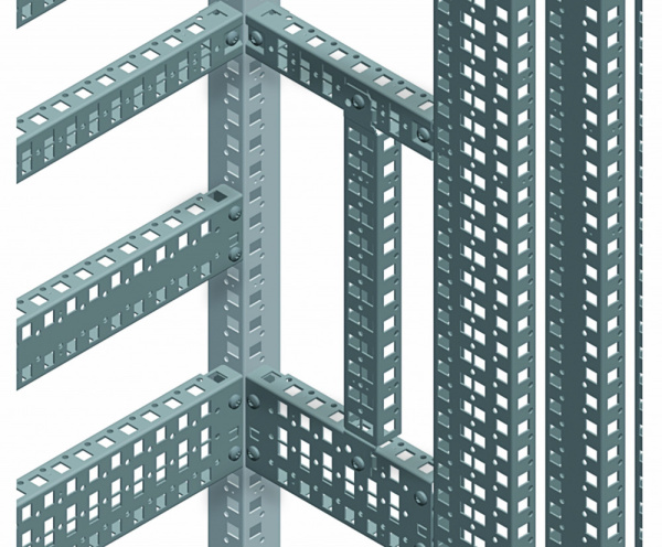 SE Трехрядные универсальные поперечные рейки (2 шт.) 700 NSYSUCR9070