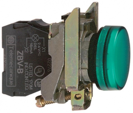 SE XB4 Лампа сигнальная зеленая светодиодная 24В XB4BVB3