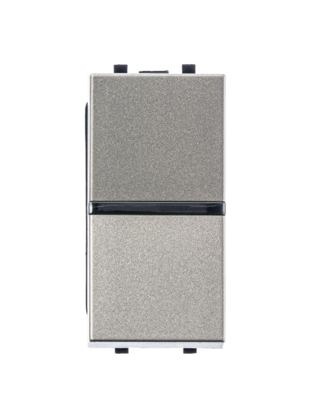 Купить ABB NIE Zenit Шампань Выключатель 1-клавишный 1 мод 2CLA210100N1901