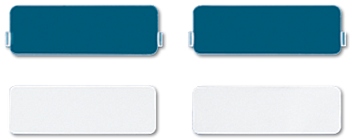 JUNG Накладка из оргстекла с белой подложкой, поле для надписи 9Х27 мм, для серии СD CD95NA