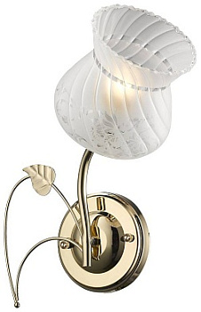 VELANTE 729-301-01 Бра Золото/Белый E27 1*60W