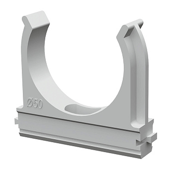 Промрукав Крепеж-клипса для труб АБС-пластик д50 (10шт/уп) PR.02650м