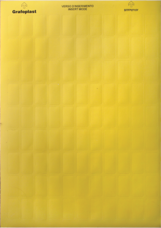DKC Табличка маркировочная, полиэстер 9х15мм. желтая SITFP0915Y