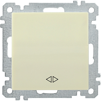 IEK ВС10-1-3-Б Выключатель  одноклавишный  перекрестный 10А BOLERO кремовый EVB13-K33-10