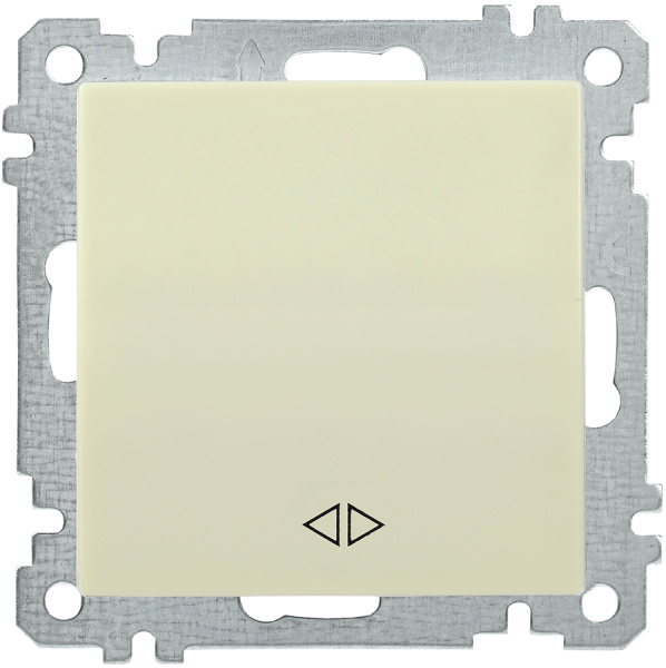 IEK ВС10-1-3-Б Выключатель  одноклавишный  перекрестный 10А BOLERO кремовый EVB13-K33-10