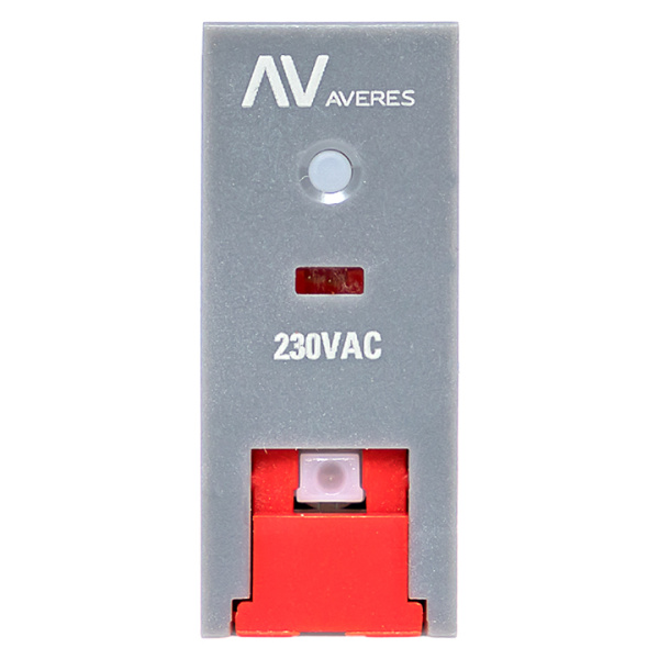 Купить EKF Averes Реле промежуточное с кнопкой и мех. Индикацией RPAt 25/1 12A 230В AC