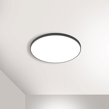 PILL 70 C 45W 4000K 3450lm Ra80 220V / Светильник LED, 650мм (накладной) (Briaton) ЧЕРНЫЙ 009C-45W4K-650BK