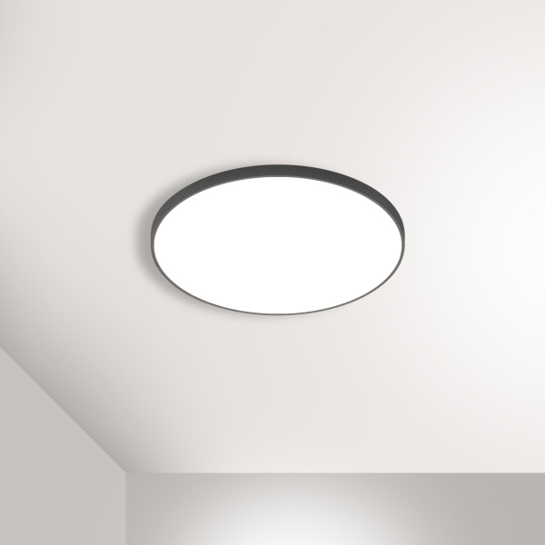 PILL 70 C 45W 4000K 3450lm Ra80 220V / Светильник LED, 650мм (накладной) (Briaton) ЧЕРНЫЙ 009C-45W4K-650BK