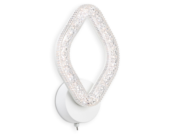 Ambrella Настенный светодиодный светильник с выключателем на корпусе FA3931 WH белый 20W 3000K/4200K/6400K 270*165*90