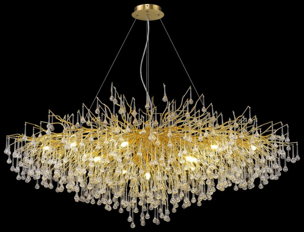 Wertmark WE189.15.423 Люстра подвесная Матовое золото/Прозрачный G9 15*40W