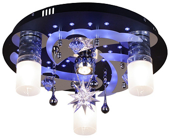 Velante 176-207-04, Светильник потолочный E27-ESL,3x20W+MR11,1x20W