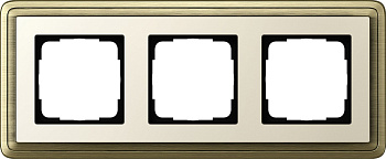 Gira ClassiX Бронза/Кремовый Рамка 3-ая 0213623