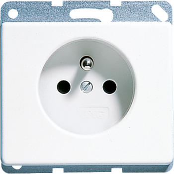 JUNG Штепсельная розетка франко-бельгийского стандарта белая SL521FKIWW
