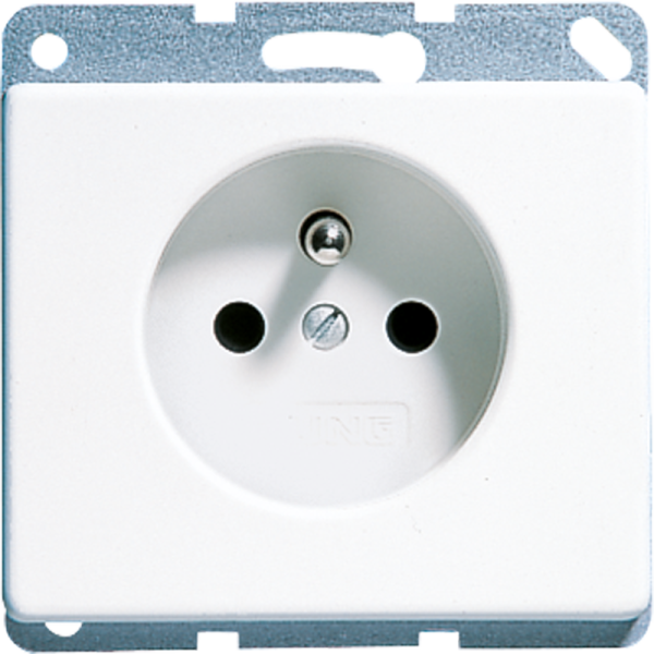 JUNG Штепсельная розетка франко-бельгийского стандарта белая SL521FKIWW