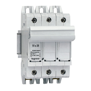 Legrand Держ.пл.встав. SP38 10X38 3P б/и 021404