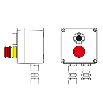 DKC CPE-P-03-(1xP1B(11)-1xP3E(11))-2xKA2MHK(C)1Ex d e IIC Т5 Gb / Ex tb IIIC T95°C Db IP66 / КЗ / ШЗ