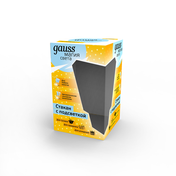 Купить Gauss Стакан с подсветкой модель LCUP Birthday 3XLR44 LED 5/90 LC002