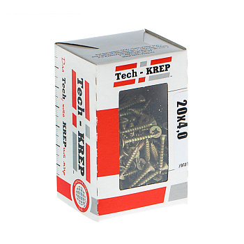 Tech-Krep Саморезы универсальные  20х4,0 мм (200 шт) желтые - коробка с ок. 102241