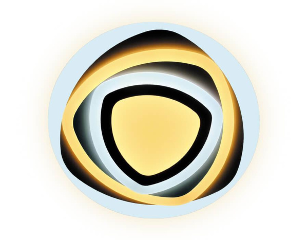 Ambrella Потолочный светодиодный светильник с пультом FA804 WH белый 140W 500*500*60 (ПДУ РАДИО 2.4)