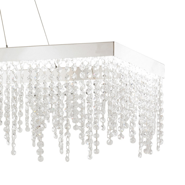 Купить Eglo Подвес LED ANTELAO с димм., 39W(LED), 1150х320, H1500, сталь, хром/хрусталь, прозрачный 39283
