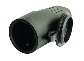 DKC Розетка Schuko. Каучук.