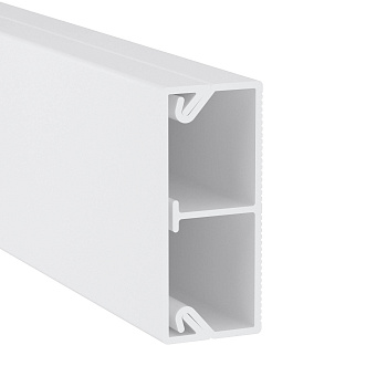 DKC TMC 40/2x17 Миниканал с перегородкой белый (розница 8 м в пакете, 10 пакетов в коробке)