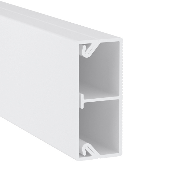 DKC TMC 40/2x17 Миниканал с перегородкой белый (розница 8 м в пакете, 10 пакетов в коробке)