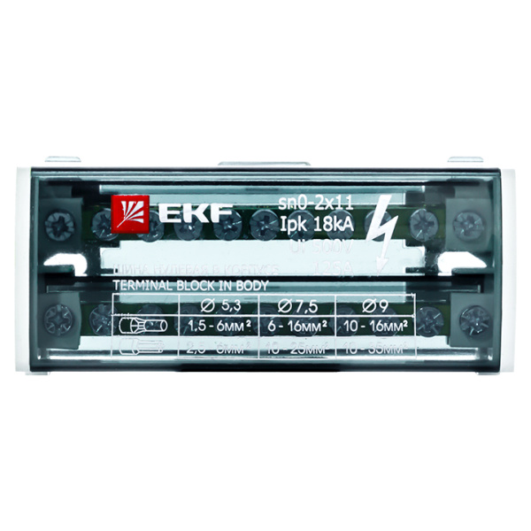 Купить EKF PROxima Шина нулевая в корпусе (2х11)