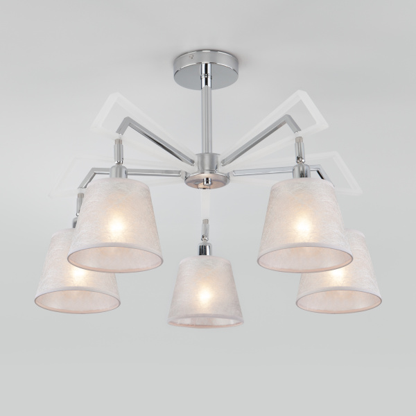 Eurosvet Потолочная люстра с поворотными рожками 60082/5 хром 00000086123