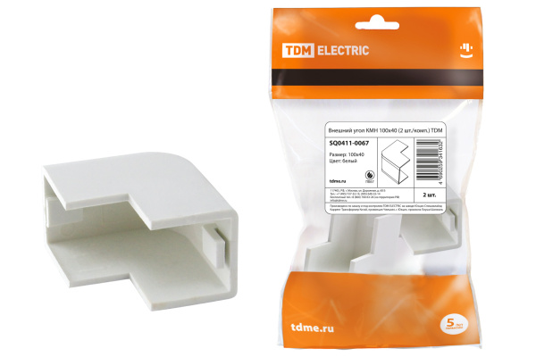 TDM Внешний угол КМН 100х40 (2 шт./комп.) SQ0411-0067
