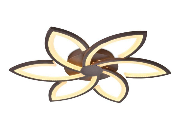 Купить Ambrella Потолочный светодиодный светильник с пультом FA447/6 CF кофе 108W 730*700*60 (ПДУ РАДИО 2.4)